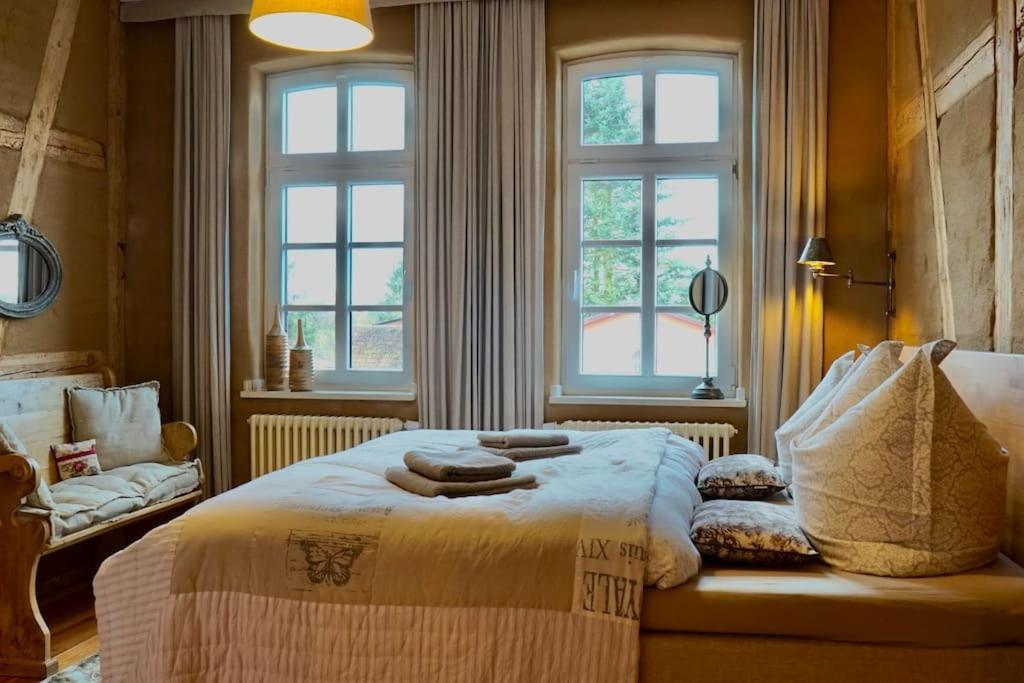 Ferienwohnung Alte Schule Chorin Schorfheide מראה חיצוני תמונה